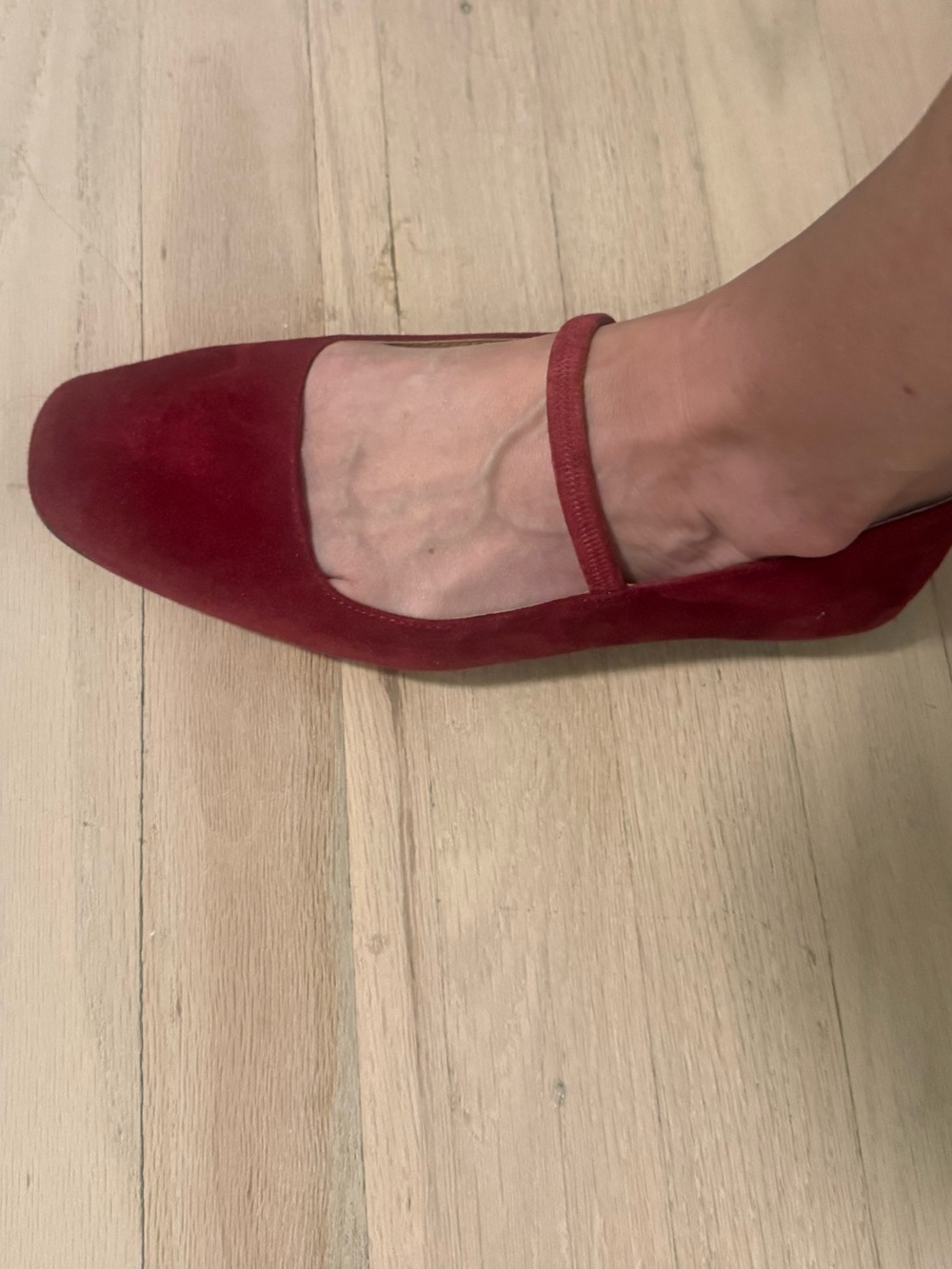 Madewell Burgundy Mary Jane Flats - Picture 12 of 13
